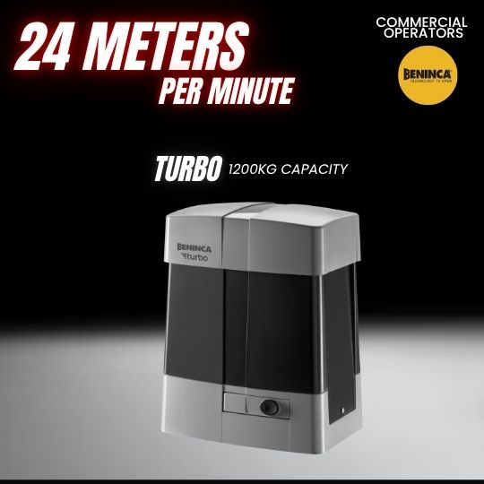 Turbo commercial sliding gate operator for heavy-duty industrial gates