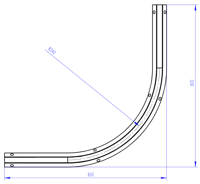 turning gate track dome r10 sliding gate track round profile bolt down to ground concrete
