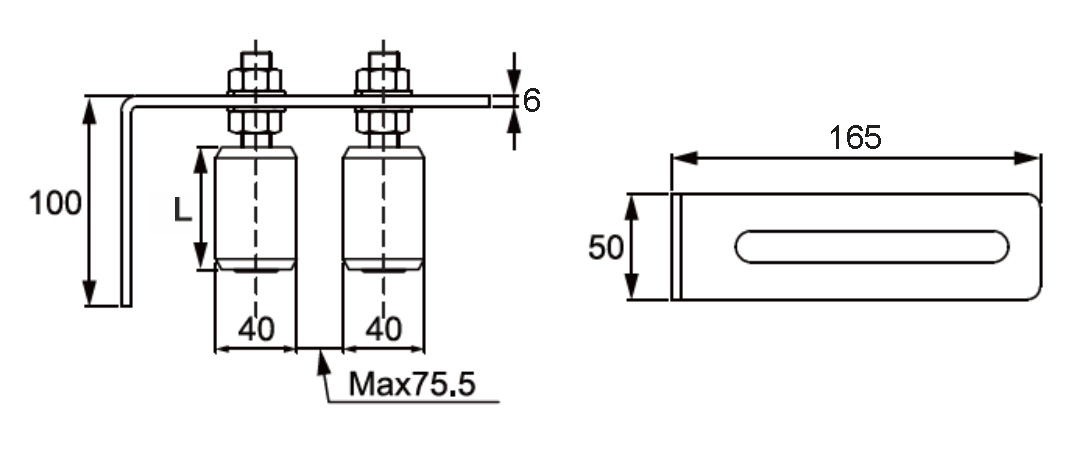 top bracket for sliding gate nylon roller