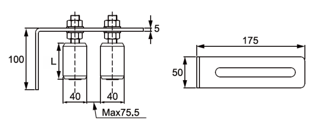 top bracket for sliding gate nylon roller