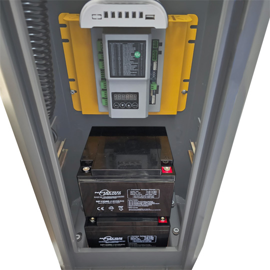solar boom gate battery system 26aH