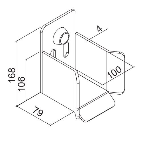 bottom catcher for cantilever front wheel