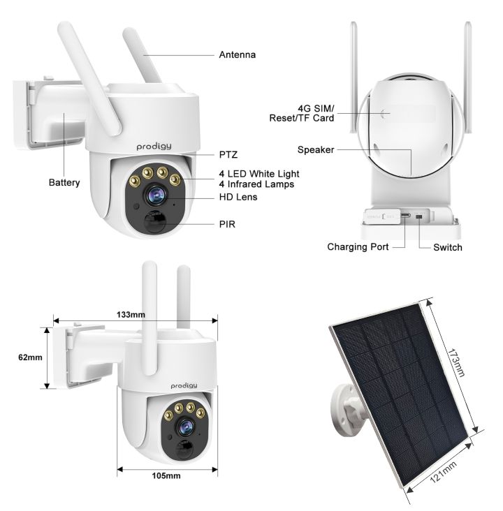 4g security camera ptz