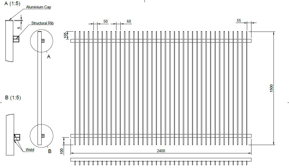blade fence Dimensions