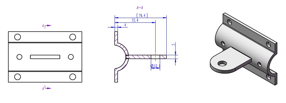 Farm gate bracket dimensions