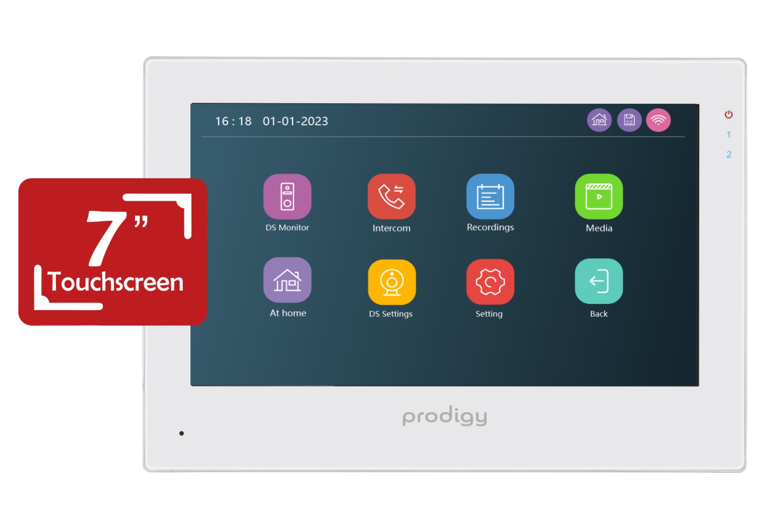 2 wire 2 inch intercom monitor