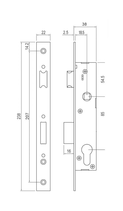 lock for 40x40 gate