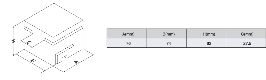sliding gate floating nylon block white