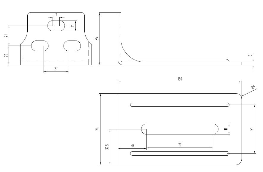 Universal offset bracket