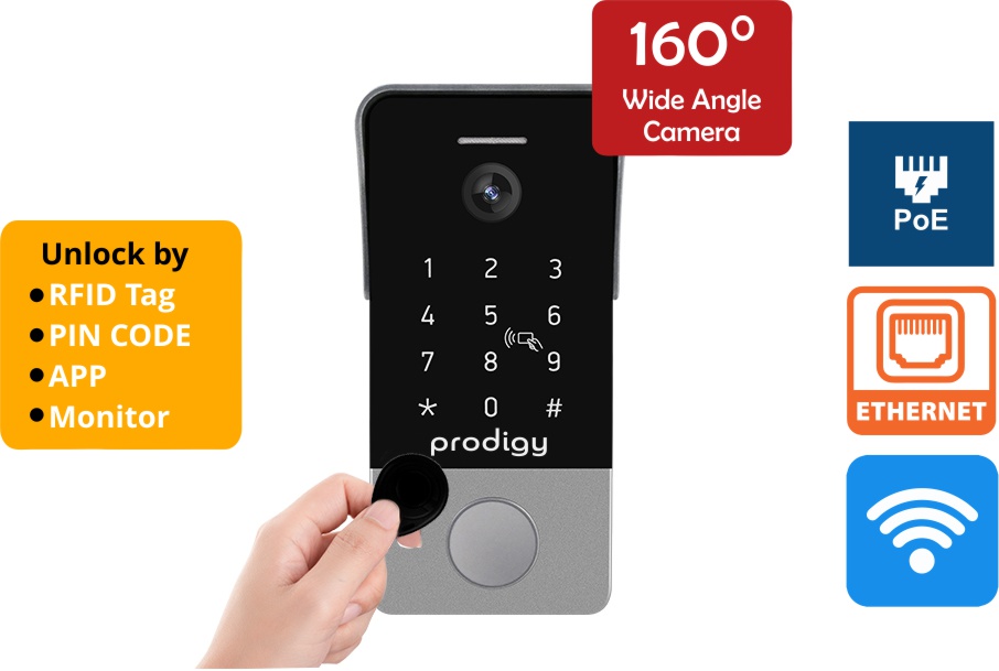 ip intercom system poe compatible smart phone mobbile