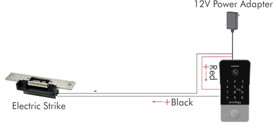 electric striker connection wifi intercom