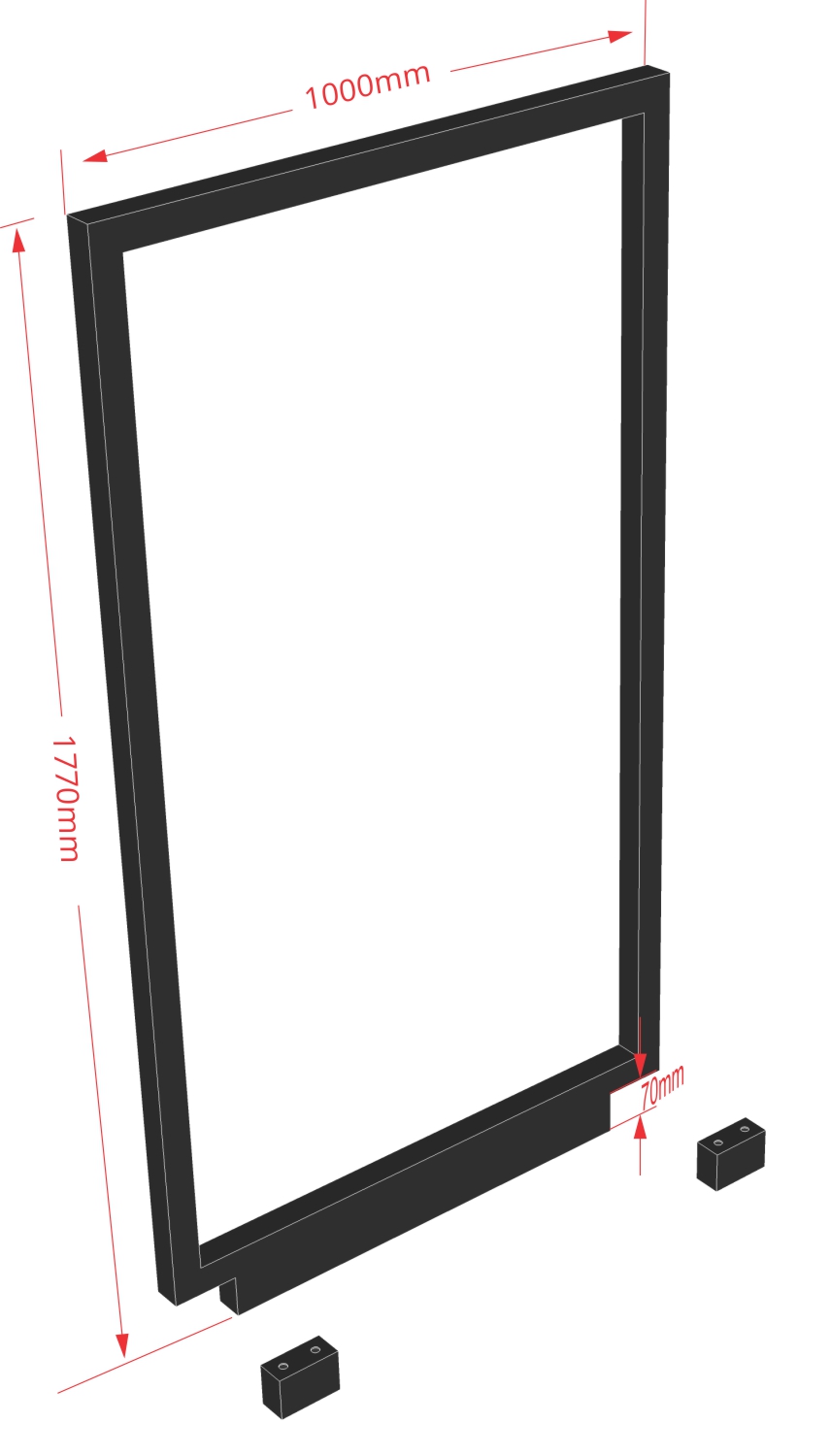 driveway gate for cladding measurements