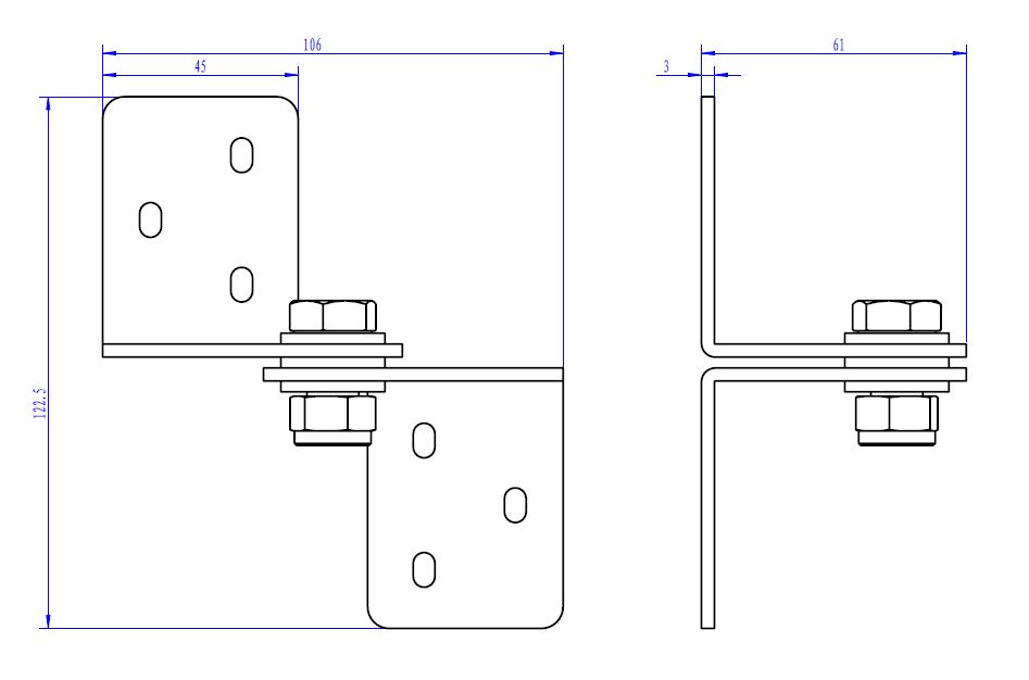 360 degree turning wheel for sliding gate around the corner