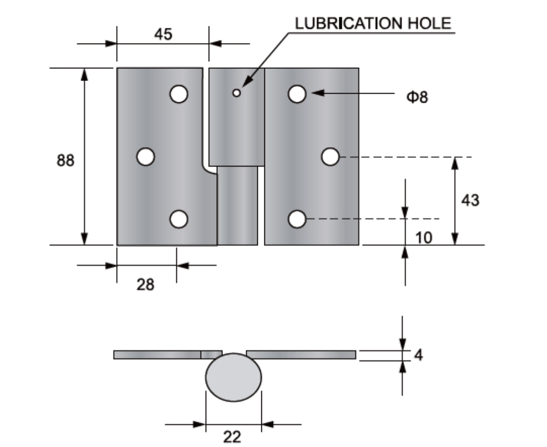lift off prison pin hinge for swing gates