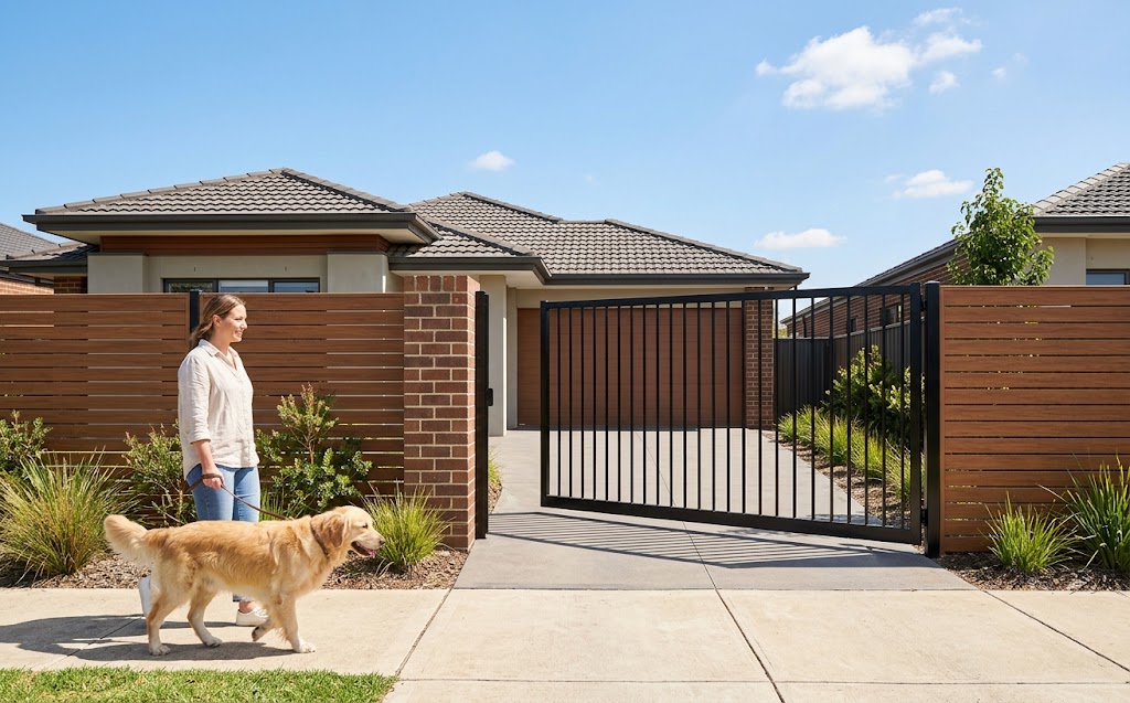 Automatic single swing driveway gate
