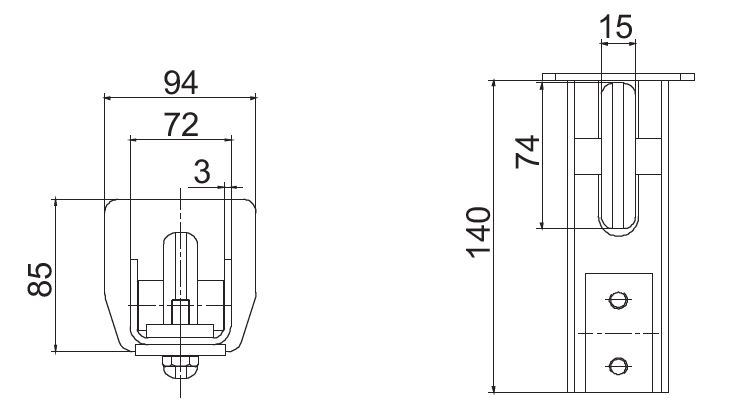front wheel for cantilever gate 8 wheel channel