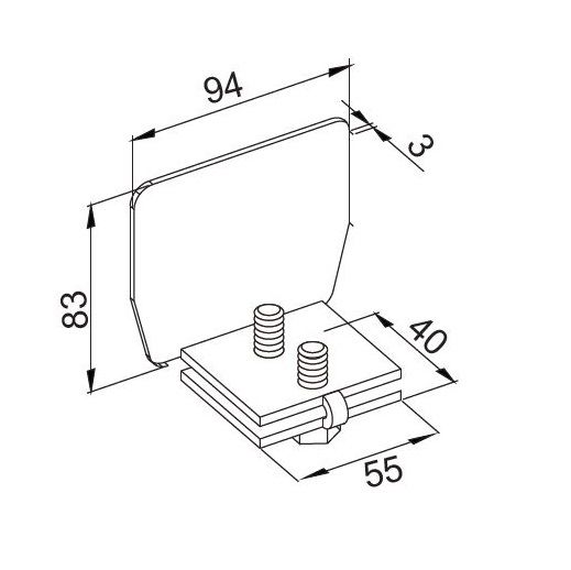 end cap for 8 wheel cantilever channel