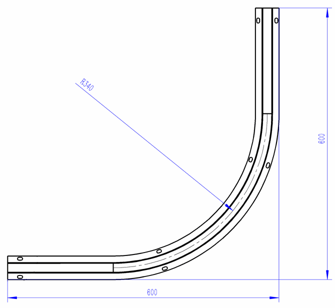 turning gate track dome r10 sliding gate track round profile bolt down to ground concrete