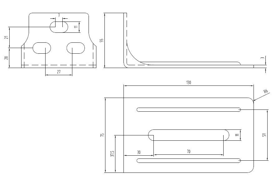Universal offset bracket