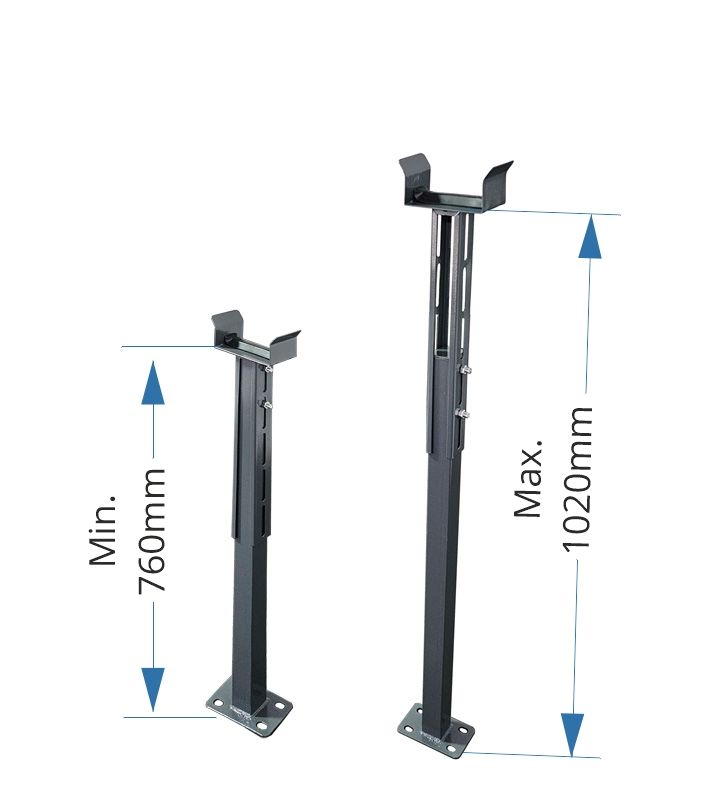 boom gate resting point keeper support