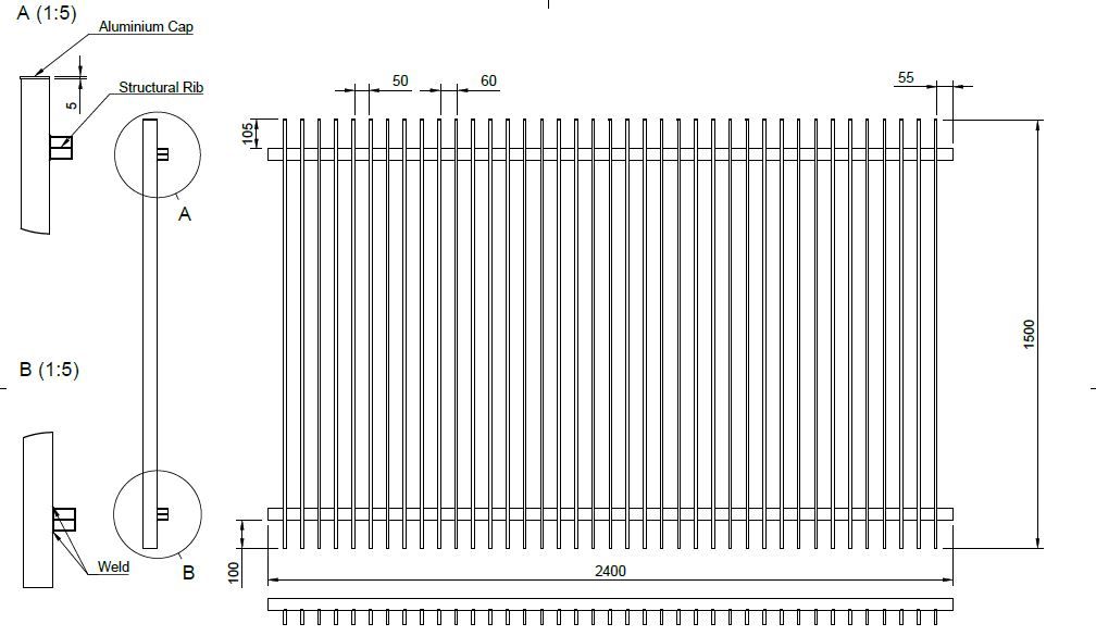 blade fence Dimensions