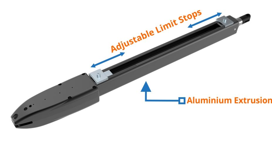 gate motor without gate stop