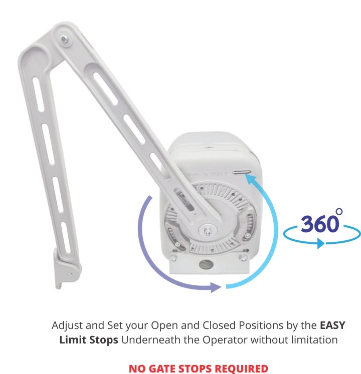 no gate stop swing gate opener motor