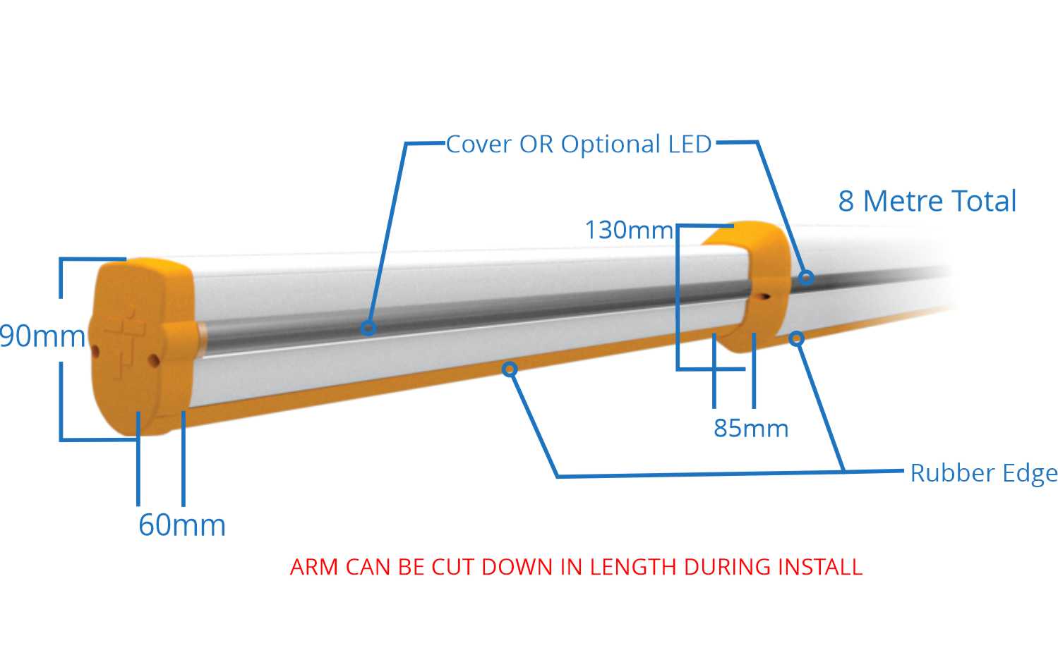 8m boom gate arm