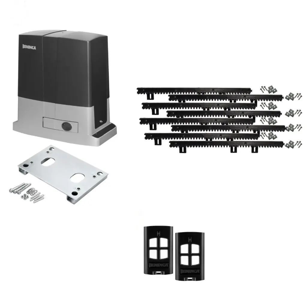 Beninca BULL 624 Electric 24V Low Voltage Automatic Sliding Driveway Gate Opener Kit Heavy Duty POWERFUL Design BASE KIT
