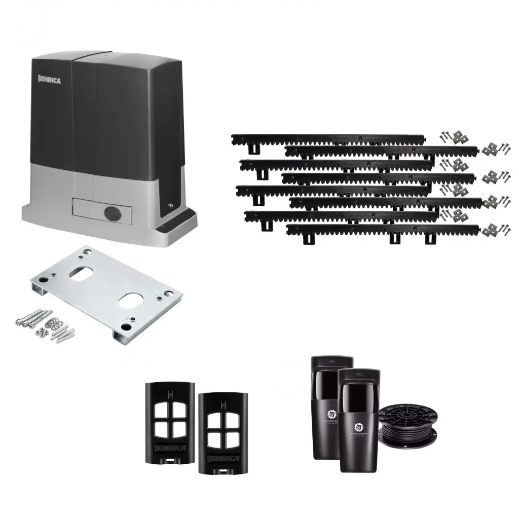 Beninca BULL 624 Electric 24V Low Voltage Automatic Sliding Driveway Gate Opener Kit Heavy Duty POWERFUL Design for Trade Installer