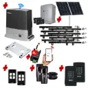 Beninca BULL 624 Solar Powered Automatic Sliding Driveway Gate Opener 24 Volt Kit Heavy Duty POWERFUL Design with Wifi Mobile App Control and Keypad Entry Exit