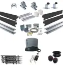 Long Lengths Complete Automatic Telescopic Sliding Gate System (Master and Trailing Sliding Gates) With Hardware Kit and Titan Electric Sliding Gate Motor