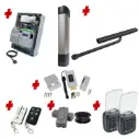 STYLO Pedestrian Gate Operator KIT with Remote Control Operation and Dual Keypads and Electric Lock