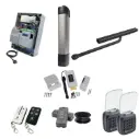 STYLO Pedestrian Gate Operator KIT with Remote Control Operation and Dual Keypads and Electric Lock