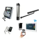 STYLO Pedestrian Gate Operator KIT with Remote Controls and Mobile APP Intercom