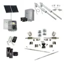 Bi Fold Double Swing Gate (4 Panel) 1.3-1.6m Each with Italian Made Viper 5 (Standalone Solar)