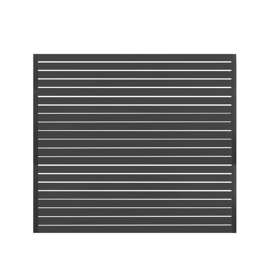 2400W x 1800H Monument Aluminium Slat Fence Panel Kit 