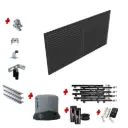 Custom Horizontal Slat Sliding Gate (Aluminium) With Hardware and Automation