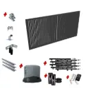 Custom Vertical Slat Sliding Gate (Aluminium) With Hardware and Automation