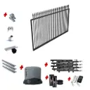 Custom Spear Top Sliding Gate (Steel) With Hardware and Automation