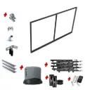 Custom Sliding Gate Frame (Aluminium) With Hardware and Automation