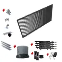 Custom Vertical Blade Sliding Gate (Aluminium) With Hardware and Automation