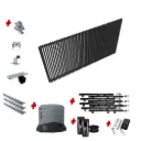 Custom Batten Sliding Gate (Aluminium) (40x40 Batten - 30mm gaps) With Hardware and Automation