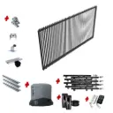 Custom Angled Blade Sliding Gate (Aluminium) With Hardware and Automation