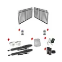 Custom Spear Top DOUBLE Swing Gate (Steel) With Hinge and Automation