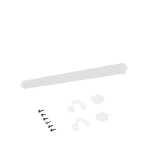 Horizontal Cladding Rail Support Kit - White