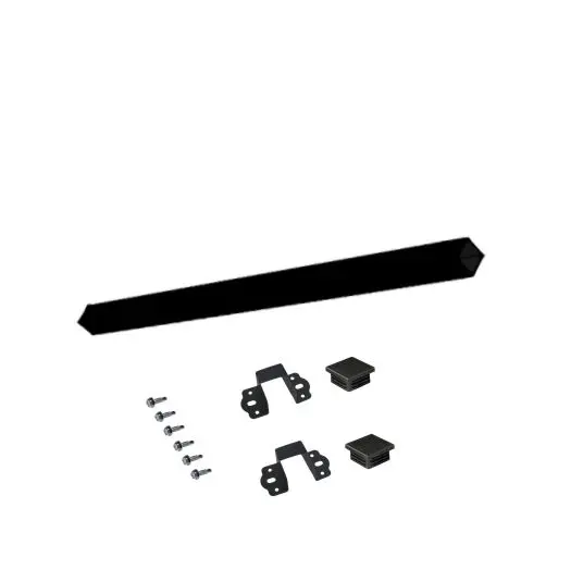 Horizontal Cladding Rail Support Kit - Black