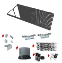Custom Angled Blade CANTILEVER Sliding Gate (Steel) With Hardware and Automation