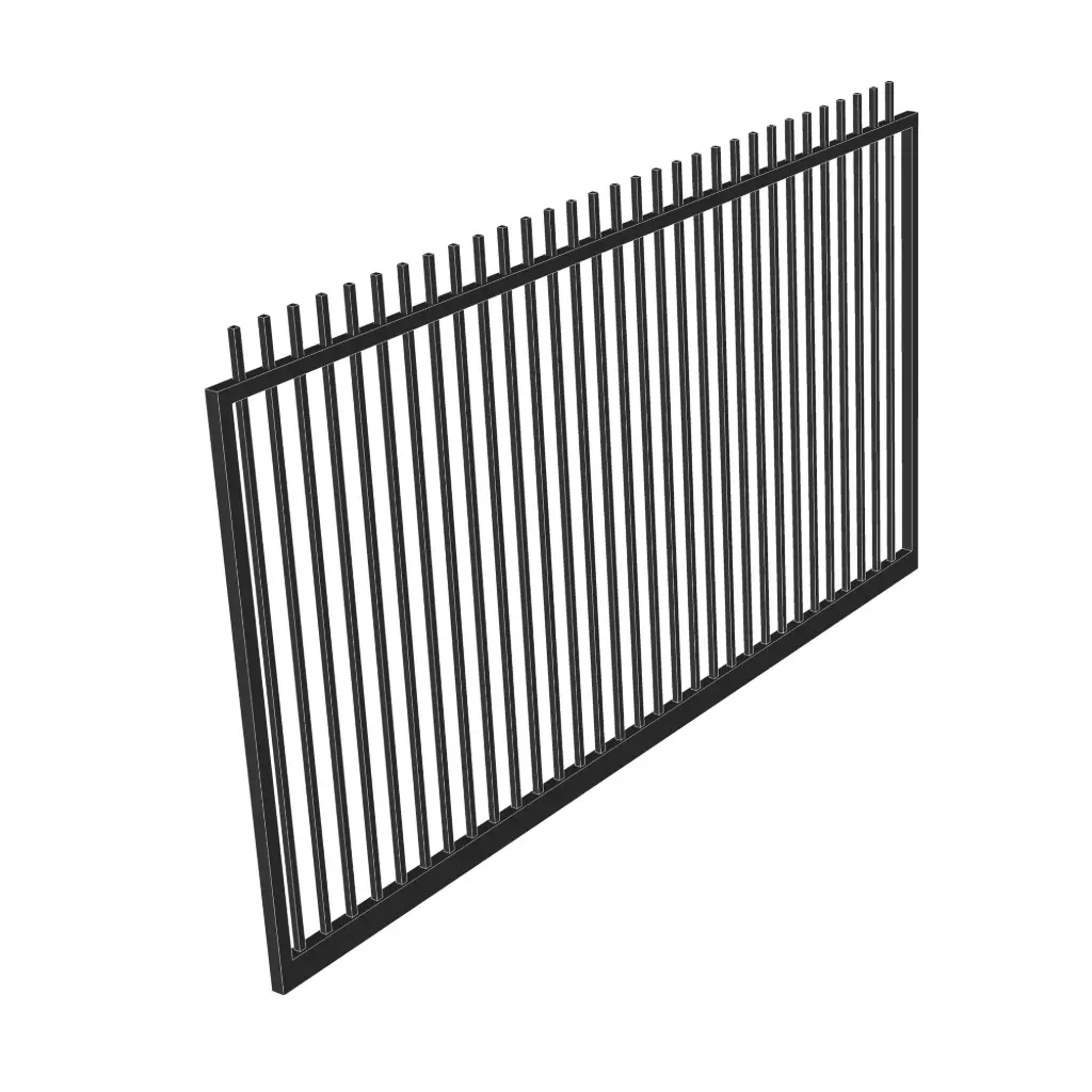 Custom Rod Top Pedestrian Gate (Steel)