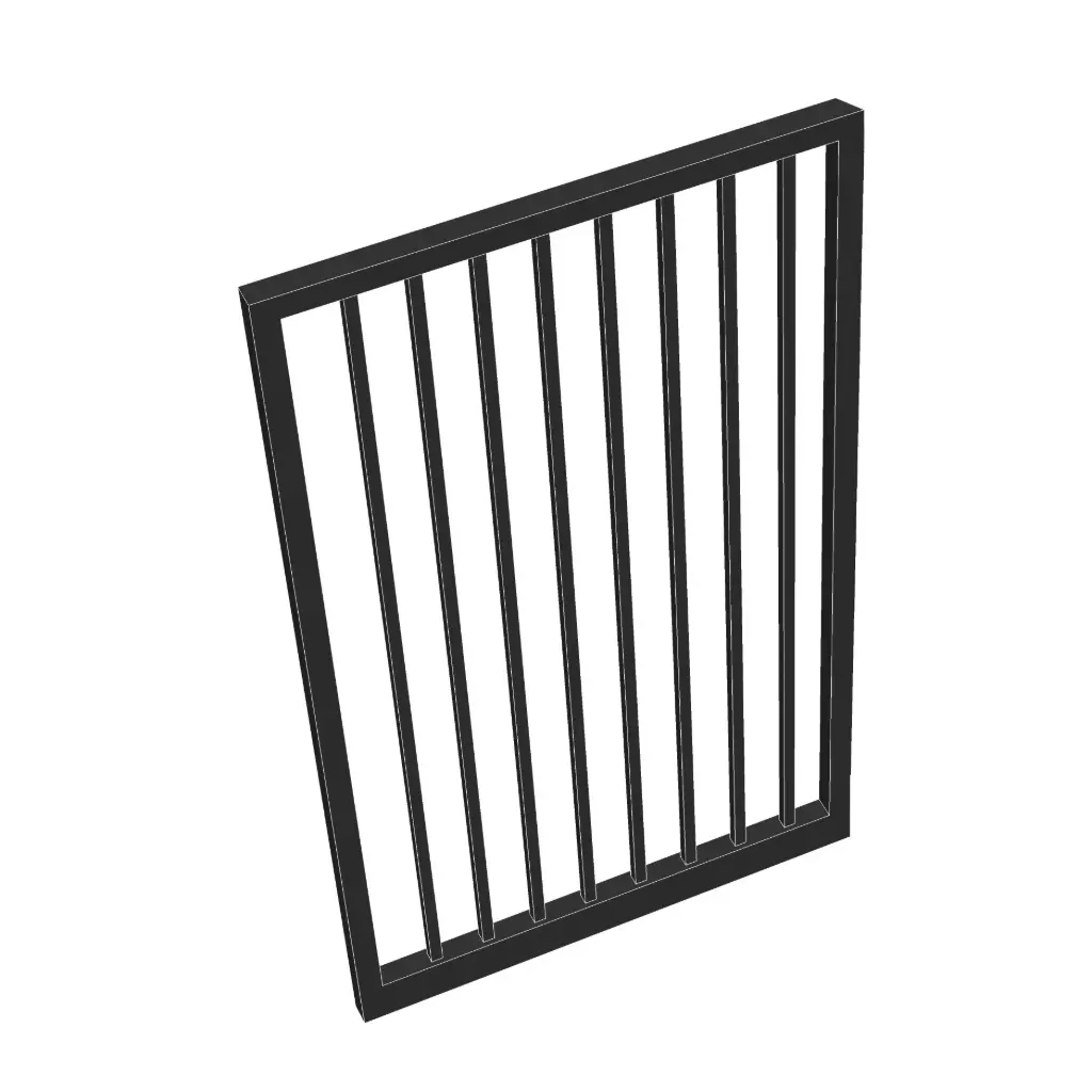 Custom Vertical Bar Pedestrian Gate (Steel)